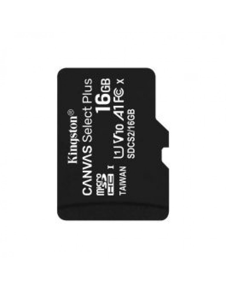 Kingston 16GB microSDHC Canvas Select Plus A1 Class 10 UHS-I Non-Adapter